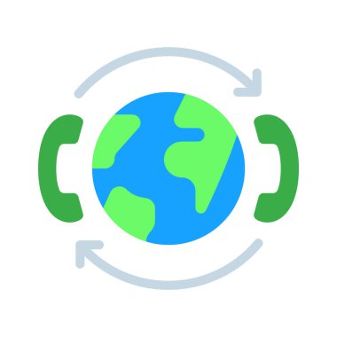 telefon çağrısı web simgesi vektör illüstrasyonu