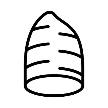 Tatlı Patates Web ikonu vektör illüstrasyonu