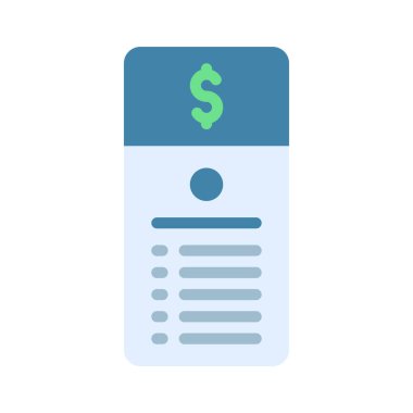 Fiyat Tablosu Web simgesi vektör çizimi