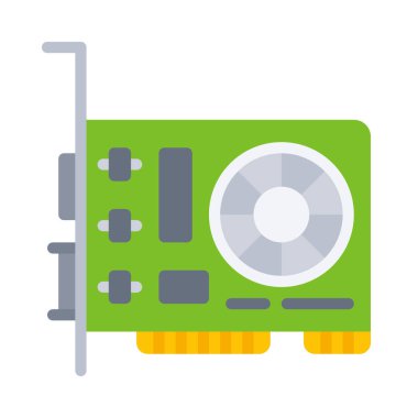 Grafik Kart simgesi vektör illüstrasyon tasarımı