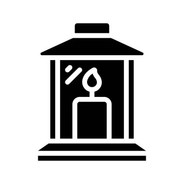Mum Feneri simgesi, vektör illüstrasyonu