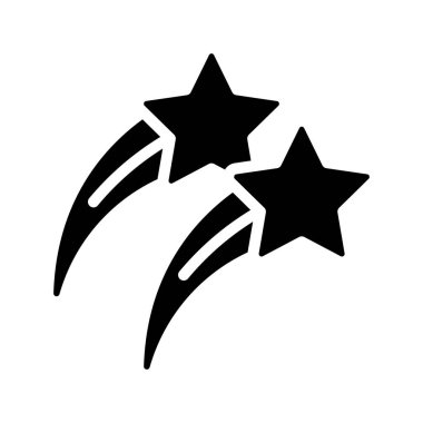 Kayan Yıldızlar simgelerinin vektör illüstrasyonu  