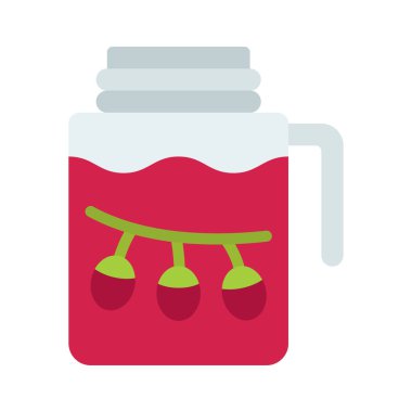 cam kavanozda taze meyve suyu 