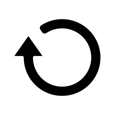 Arrow simgesini beyaz arkaplanda izole et. vektör.