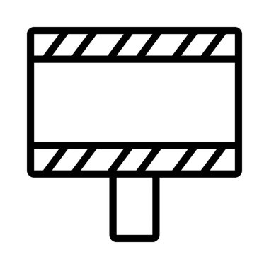 Tehlike İşareti simgesi, vektör illüstrasyonu  