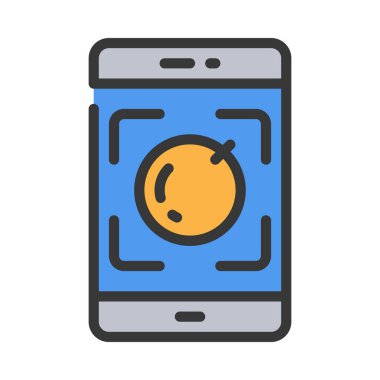 Mobil Nesne Tanıma Ağı vektör çizimi