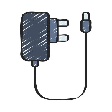 Akıllı Telefon Şarj simgesi vektör çizimi 