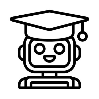 Makine Öğrenme Web simgesi vektör çizimi