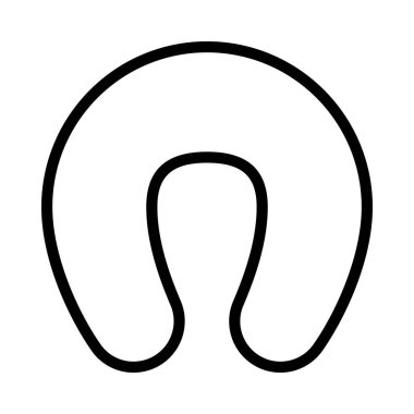 Boyun Yastığı ağ ikonu vektör çizimi