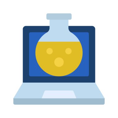 Bilgisayar Test simgesi, vektör illüstrasyonu 