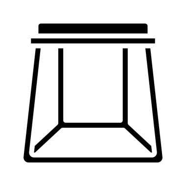 Jimnastik Stand web ikonu vektör illüstrasyonu