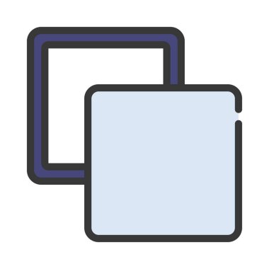 Taslak ve Web simgesi vektör illüstrasyonunu doldur