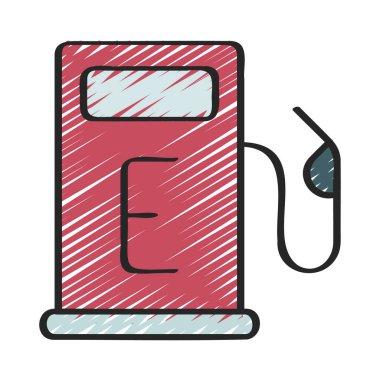 Boş Yakıt Ağı ikon vektör çizimi