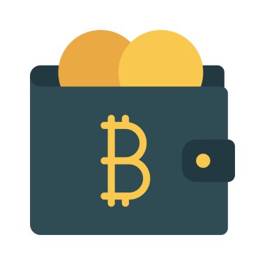 wallet icon, vector illustration simple design