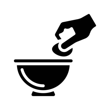 Yumurta ağ simgesi vektör illüstrasyonunun karıştırılması