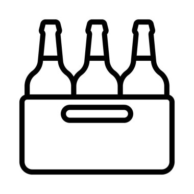 Bira Sandığı Web simgesi vektör illüstrasyonuName
