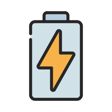 Tam Batarya ağ ikonu vektör illüstrasyonu