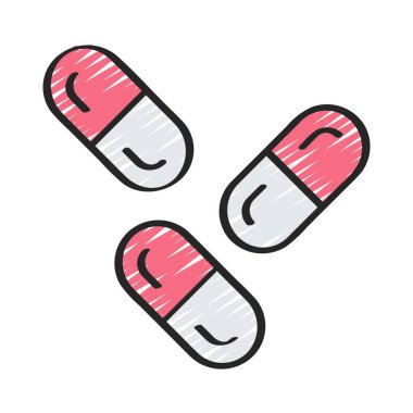 Tabletler web simgesi vektör illüstrasyonu