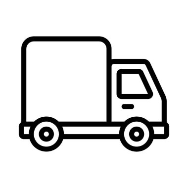 Lorry web simgesi vektör illüstrasyonu