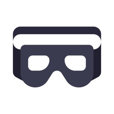 Ninja Maskesi Web simgesi vektör çizimi