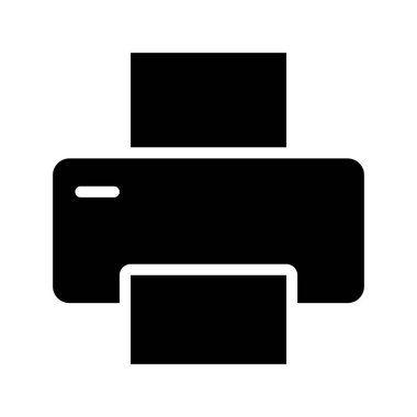 Yazıcı simgesi, basit web illüstrasyonu