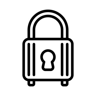 Lock web simgesi vektör çizimi yoluyla