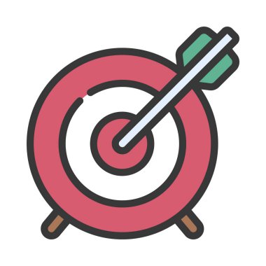 İş Hedefleri web simgesi vektör illüstrasyonu