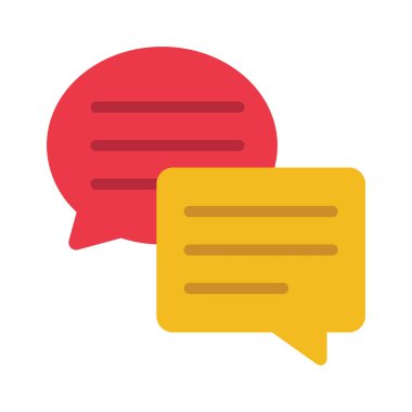 İletiler web simgesi vektör illüstrasyonu