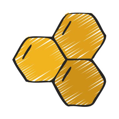 Bal Tarağı web simgesi vektör illüstrasyonu