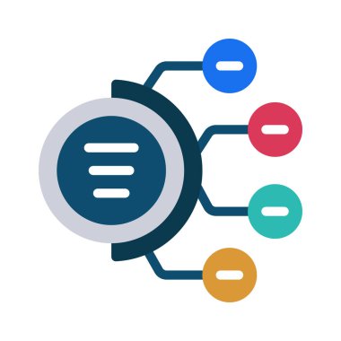 Büyük Çember Çökme Ağı vektör çizimi