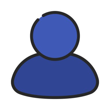 Kullanıcı Kişi Web simgesi vektör illüstrasyonu