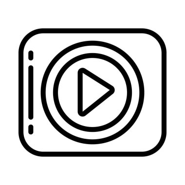 Sağ Ok Oynat Düğmesi simgesi, vektör illüstrasyonu  