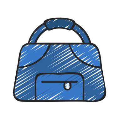 Spor Çantası Web simgesi vektör illüstrasyonu