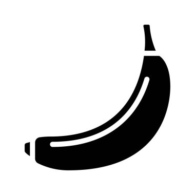 muz meyve ikonu vektör illüstrasyonu