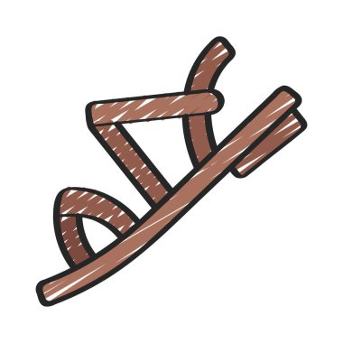 Kadınların Sandal web simgesi vektör illüstrasyonu