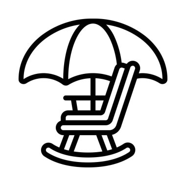 Emekli Kapağı Web simgesi vektör illüstrasyonu