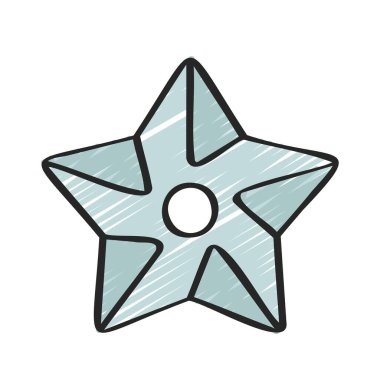 Yıldız Ağı ikon vektör illüstrasyonu atılıyor