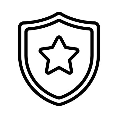 kalkan basit simgesi, vektör resimleme arkaplanı 