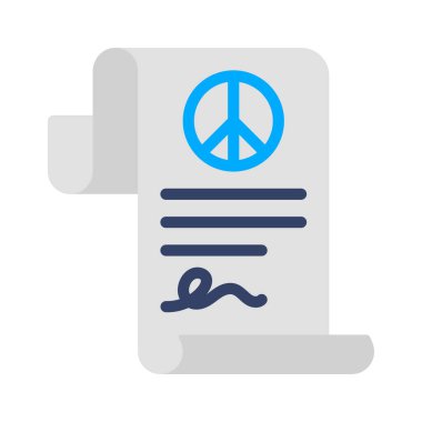 Barış Antlaşması İmzalı Web simgesi çizimi