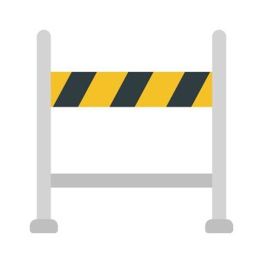 İnşaat Alanı Bariyer Ağı vektör illüstrasyonuName