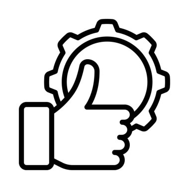 Baş Parmaklıklar Yukarı simgesi, vektör illüstrasyonu 