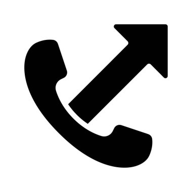 telefon çağrısı web simgesi vektör illüstrasyonu