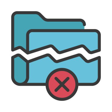 Yozlaşmış Dizin simgesi, vektör illüstrasyonu 