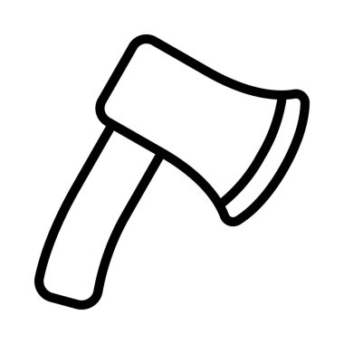 Axe araç simgesi, vektör illüstrasyonu