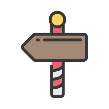 Kuzey Kutbu Tabela düz simgesi, vektör illüstrasyonu 