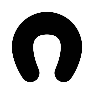 Boyun Yastığı yassı simgesi, vektör çizimi 