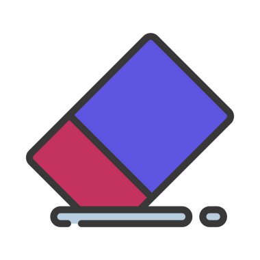 Silgi simgesi vektör illüstrasyon tasarımı