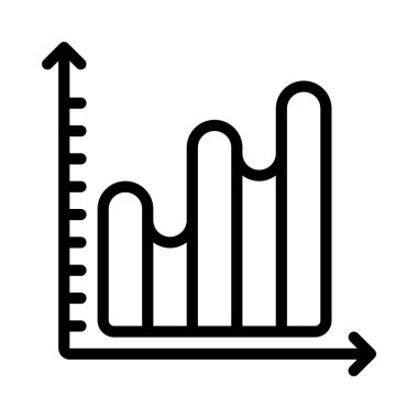 business Rounded Wave Grafik simgesi, vektör illüstrasyonu
