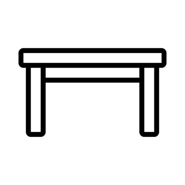 Yemek Tablosu simgesi basit vektör çizimi 