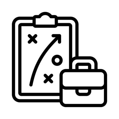 İş Planı web simgesi vektör çizimi